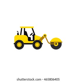 Construction vehicle/ transportation icon in flat style