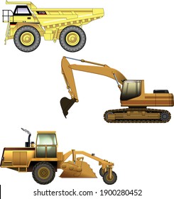 Construction vehicles dump truck excavator heavy duty equipment