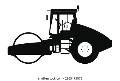 Vehículos de construcción Siluetas Modelo de vector premium
