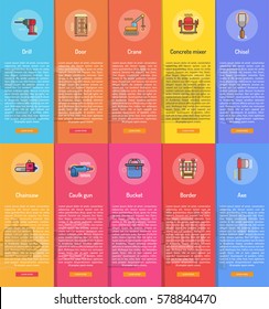Construction Vertical Banner Concept