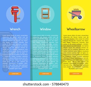 Construction Vertical Banner Concept