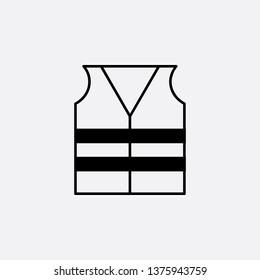 construction vest icon vector