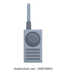Icono de walkie talkie de construcción. Caricatura de la construcción walkie talkie icono vector para el diseño web aislado en fondo blanco