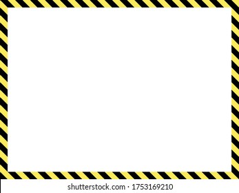 Construction Warning Border, Vector Illustration