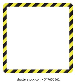 Construction Warning Border, Vector Illustration