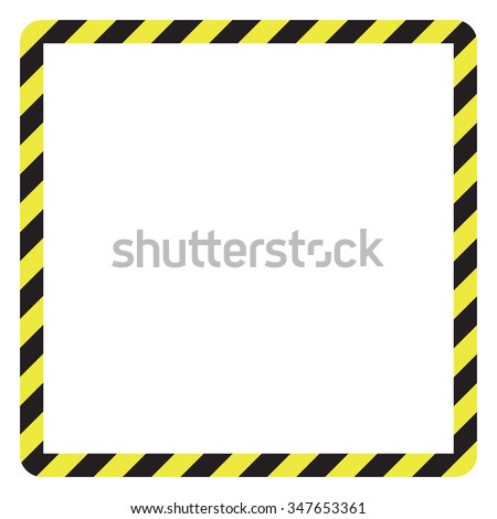 Construction Warning Border Vector Illustration Stock Vector (Royalty ...