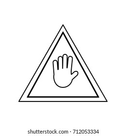 construction warning sign  businessman vector illustration