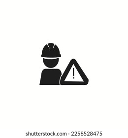 Construction warning sign,industry, Vector illustration