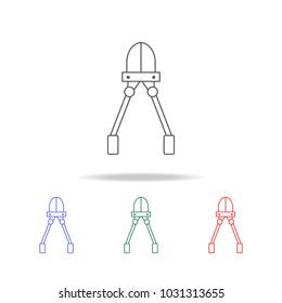 construction wire cutters line icon. Elements in multi colored icons for mobile concept and web apps. Icons for website design and development, app development on white background