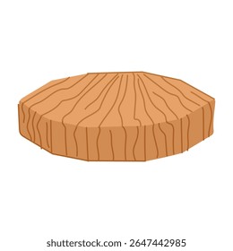 construction wood platform cartoon. soft ply, veneer joinery, sawmill working construction wood platform sign. isolated symbol vector illustration