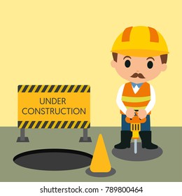 Construction Work Illustration