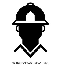 Construction worke vector simple icon