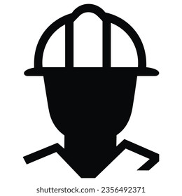 Construction worke vector simple icon