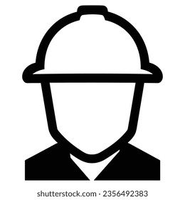 Construction worke vector simple icon