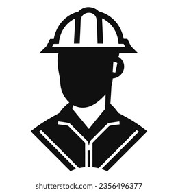 Construction worke vector simple icon