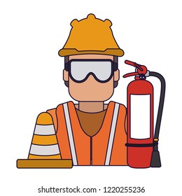 Construction worker avatar