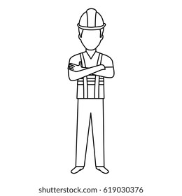 construction worker avatar character