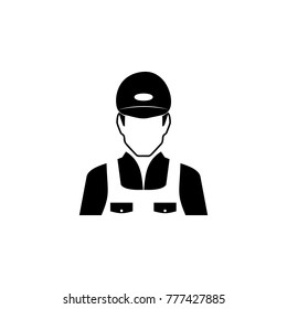construction worker avatar icon. Characters of professions Icon. Premium quality graphic design. Signs, symbols collection, simple icon for websites, web design, mobile app on white background