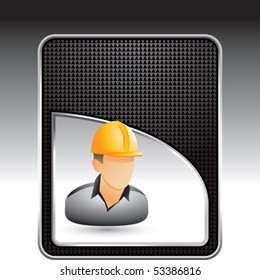 plano de fundo quadriculado preto do trabalhador de construção