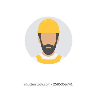 Construction worker business person project manager engineer architect icon. Construction engineer, Construction Worker, Employee, Labour vector design and illustration.
