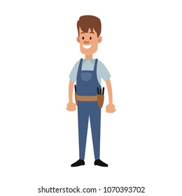 Construction worker cartoon