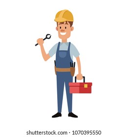 Construction worker cartoon