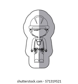 Construction worker cartoon