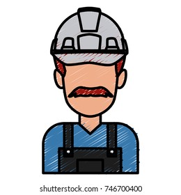 Construction worker cartoon