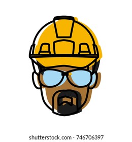 Construction worker cartoon