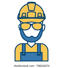Construction worker cartoon