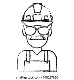 Construction worker cartoon
