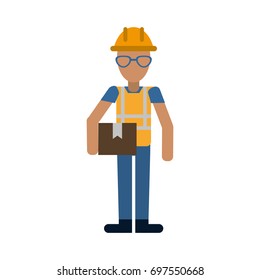 construction worker contractor avatar icon image