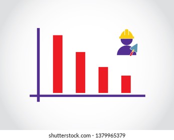 Construction Worker Decrease Graph