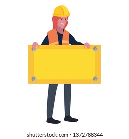 construction worker female board