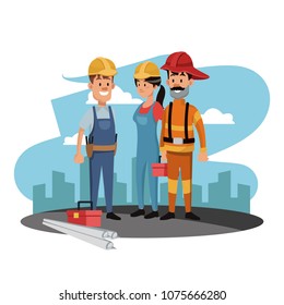 Construction worker and firefighter