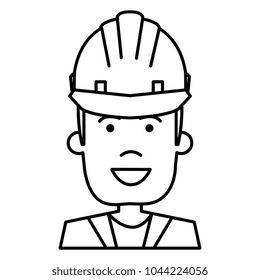 construction worker with helmet