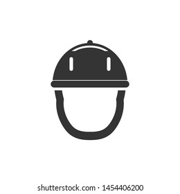 Construction worker helmet icon vector 