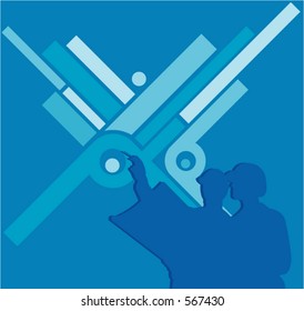 Construction Worker Holding Plan