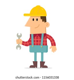 Construction Worker holding a Spanner - Powered by Shutterstock - Get 15% off with code: PIKWIZARD15