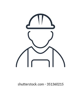 Construction worker icon