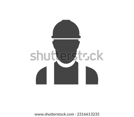 Construction worker icon design. Construction Worker, Employee, Engineer, Labour, Engineer, Architect vector design and illustration.