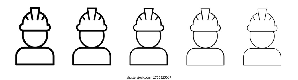 Bauarbeiter Icon Design, Logo, App, UI. Vektorgrafik, EPS