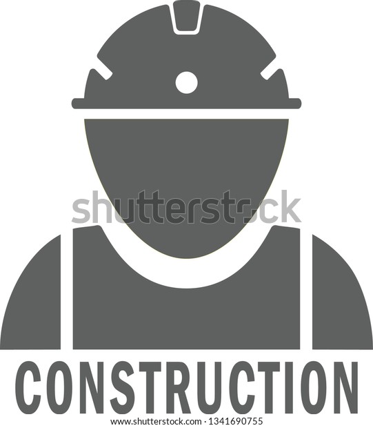 Construction Worker Icon Flat Vector Stock Vector (Royalty Free ...