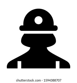 construction worker icon isolated sign symbol vector illustration - high quality black style vector icons

