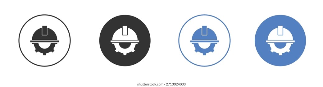 Bauarbeiter Symbol schlicht minimalistisch Vektor EPS