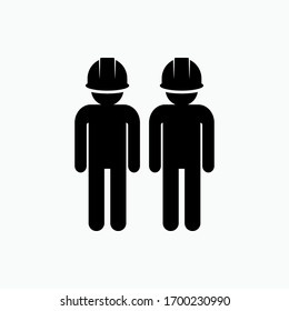 Construction Worker Icon. Universal Interface Element, Employee Sign and Symbol - Vector.