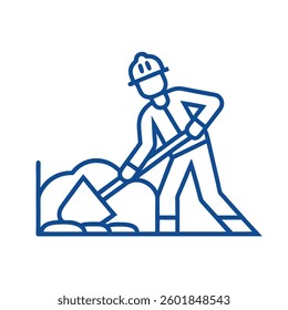 Construction Worker Icon Vector Design.	

