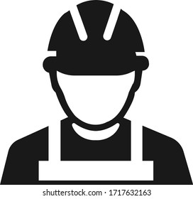 construction worker icon vector illustration 