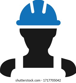 construction worker icon vector illustration 
