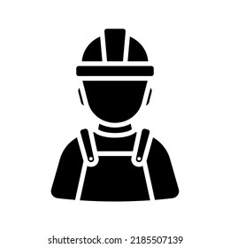 Construction worker icon. vector illustration